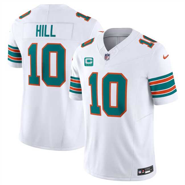 Men & Women & Youth Miami Dolphins #10 Tyreek Hill White F.U.S.E Alternate With 3-Star C Patch Vapor Limited Stitched Jersey